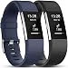 Produktbild Onedream Kompatibel für Fitbit Charge2 Charge 2 Armband Damen Ersatzarmband Schwarz Blau