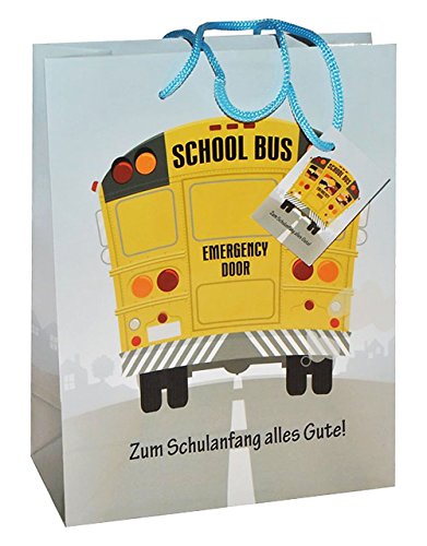 Geschenktasche / Geschenkbeutel – klein – für den Schulanfang aus Papier Schuleinführung – Geschenktüte Tüte Beutel Tasche Kinder - 3