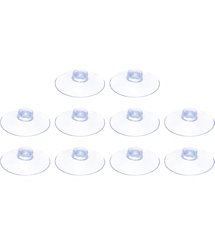 Produktbild von 20x PATIKIL Saugnäpfe 45 Mm – PVC, Transparent, Ohne Haken – Für Glas, Fliesen & Co.