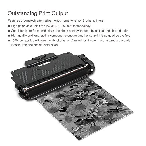 2 Pack Amstech 2,600 Seiten kompatibel toner TN2320 TN-2320 TN2320 TN2310 Schwarz Tonerkartusche replacement fuer Brother HL-L2340DW HL-L2300D MFC-L2700DW HL-L2360DN HL-L2365DW DCP-L2500D DCP-L2520DW DCP-L2540DN MFC-L2720DW MFC-L2740DW - 5