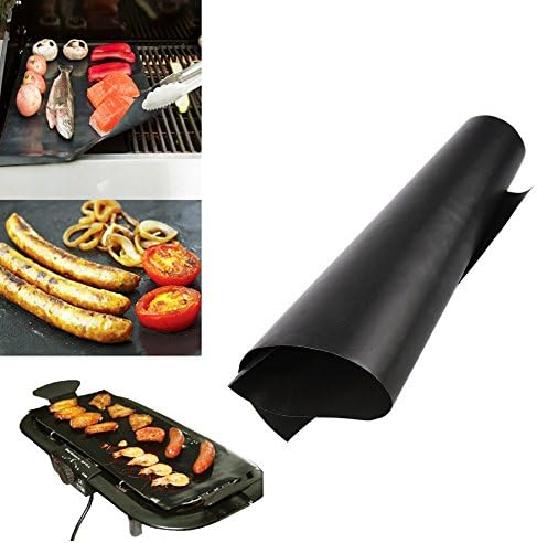 BBQ Grill Mat – Suitable for Charcoal Electric and Gas Grill – PTEF Teflon Reusable Easy to Clean – Essential Grilling Accessories for Home Kitchen and Grillers - Dragon Flame