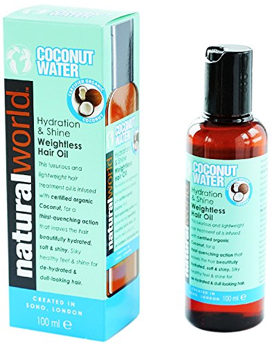 Organic World 100ml Coconut Water Hydration and Shine Weightless Hair Treatment and Repair Oil