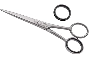 OTTO HERDER MANICURE OTTO HERDER FRISEURSCHERE - Haarschere Friseurschere aus Solingen 5" rostfrei mit Mikrozahnung - Professionelle Friseur Schere für Damen und Herren- Fingerhaken abschraubbar