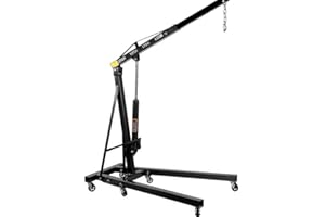 WIMMER Gru per sollevamento motori, pieghevole, capacità di portata massima: 2 t - XXJD11002A