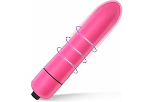 BGMKE Quiet Waterproof Bullet Rod Soft Silicone Toys Powerful Mini Stick Massage Ball for Women Pleasure, Personal Mini Travel Bullet Tool for Men and Women, Electric Handheld Play Frosted (Red)