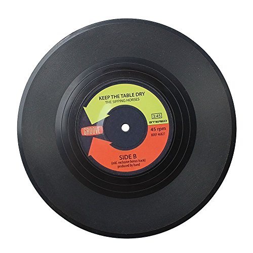 COM-FOUR 8er Set Vinyluntersetzer, 11 cm, Tischdeko - 5