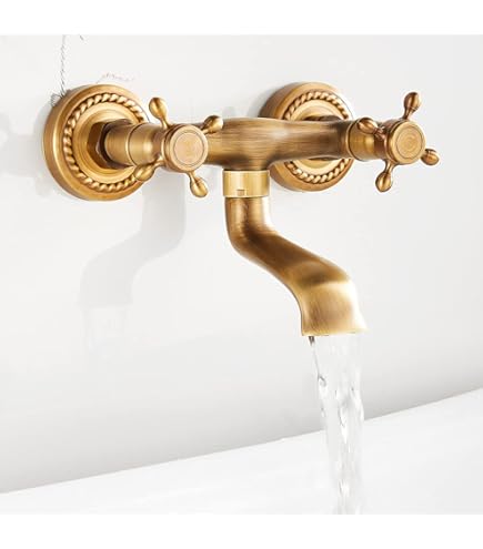 Miscelatore Per Vasca In Ottone Bronzato | Serie Sofia/Old England | Con Doccetta E Tubo