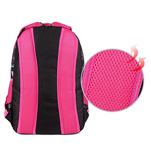 Happy Cherry Schulrucksack Blumen Schulranzen Schultasche Sports Rucksack Freizeitrucksack Daypacks Backpack f  r M  dchen Jungen Kinder Damen Herren 