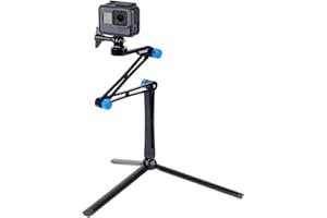 Smatree X1S Palo Selfie Stick Multifuncional con Trípode Fuerte para GoPro Hero 2018, Hero 12/11/10/9/8/7/6/5/4/3/Fusion, Ricoh Theta S, 4K Cámaras Deportiva de Acción,Cámaras Compactas y Smartphones