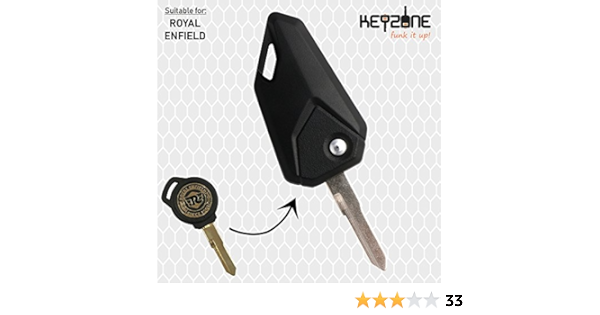 keyzone bike flip black right cut keys for royal enfield amazon in car motorbike keyzone bike flip black right cut keys