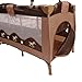 Baby Bed Travel Cot (Brown) Portable Child Furniture with Toys 0-36 months