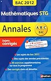 Image de ANNALES BAC 2012 MATHS STG COR
