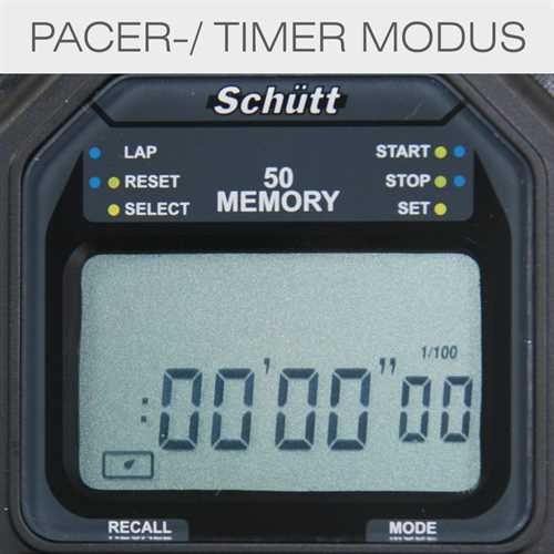 Stoppuhr Schütt PC-73 mit 50 Memory - 4