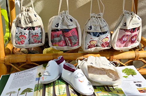 Lait et Miel Leder Lauflernschuhe Krabbelschuhe Babyschuhe mit verschiedenen Motiven