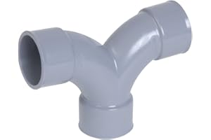 Coude femelle-femelle NICOLL double parallèle à 87°30 - PVC gris - Ø 100 mm - OT88