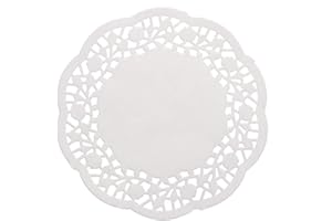 BESTOMZ 100 Stücke Tortenspitze Papier Weiß 4,5 zoll