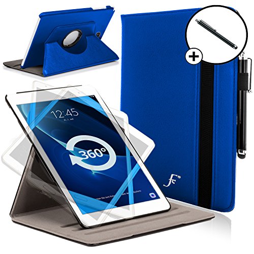 Forefront Cases® Samsung Galaxy Tab A 10.1 SM-T580 Leder Drehbar Hülle Schutzhülle Tasche Smart Case Cover Stand - Rundum-Geräteschutz und intelligente Auto Schlaf / Wach Funktion - inkl. Eingabestift