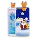 Produktbild Hülle für Huawei Honor 7A / Huawei Enjoy 8E ,DYSu Weihnachtspuppen-Serie Gruppenfoto von Elchen und von altem Mann TPU Schutzhülle Weich Silikon Handyhülle Schale Stoßkasten Cover Case Bumper Tasche für Huawei Honor 7A / Huawei Enjoy 8E