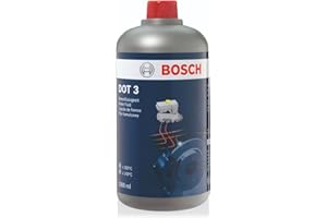 ‎BOSCH AUTOMOTIVE Bosch Bremsflüssigkeit DOT 3, 1 L - für Fahrzeuge vor Baujahr 2000 - nicht für ABS und ESP Bremsen empfohlen