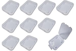 IKAREX-SHOP Cases for SD Cards (5 or 10 Pieces) Set Memory Card Case Box Storage Box Memory Card Cases Protective Cover 5X 10X (10x SD Case)