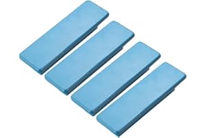 FBSHOP(TM) 4pcs Blau 64mm Holz Schrankgriff Schrankknöpfe Möbelknöpfe Schubladenknöpfe Möbelgriffe, Knauf für Schrank, Schublade