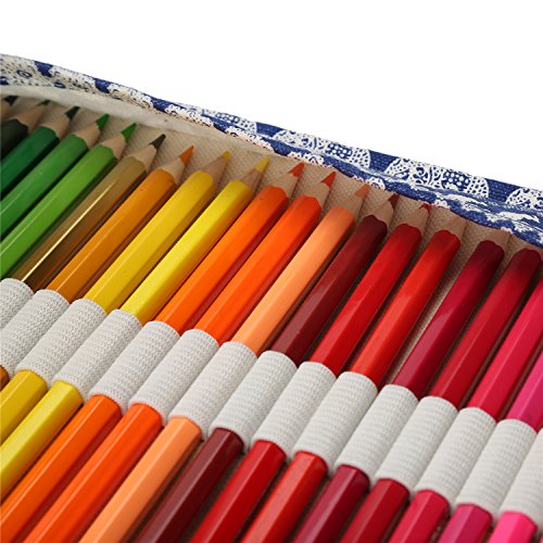 Stifterolle -LATH.PIN Rollmappe Stoff aus Leinwand Praktische Handhabung für Künstler Schüler Freundin - 4