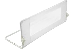 Safetots Bed Rail, White 100cm Wide x 40cm Tall, Toddler Bed Guard for Safety, Secure Child Bed Rail