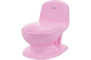 Nuby Dr. Talbot's - My Real Potty - Vasino per bambini con suono di sciacquone - Allenatore di toilette per bambini - con suono reale e batterie incluse - WC Rosa - 18+ mesi