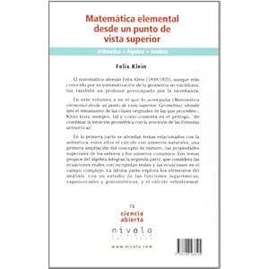 Matemática elemental desde un punto de vista superior. Aritmética. Álgebra. Análisis: 1 (Ciencia abierta)