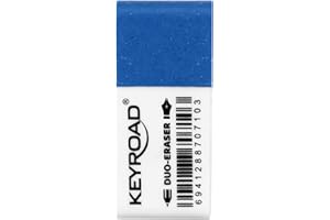 Keyroad KR971645 Gumka do Ścierania, Biały/Niebieski, 4 x 1,7 x 0,6 cm