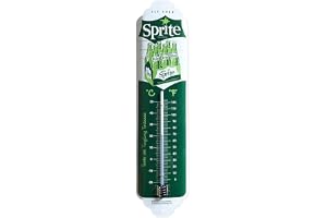 Nostalgic-Art Retro Termometer, 7 x 28 cm, Sprite – Six-Pack | original Sprite license product (OLP), analog termometer, vint