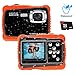 Produktbild Unterwasser Kinder Kamera, Kamera für Kinder,12MP HD Wasserdichte Digitalkamera, Mini Action Camcorder Kinderkamera, LCD Anzeige/ 4X Digitaler Zoom/ 5MP CMOS-Sensor mit 8GB Speicherkarte & Batterien