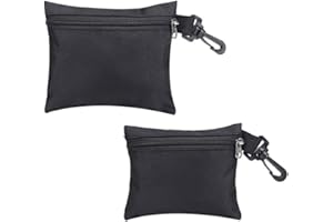 ZHONGLEFA 2 Pcs Waterproof Utility Canvas Tool Storage Bag Small Zipper Tool Pouch Bag Small Zip Pouch Used to Hold Some Small Tools and Other Items