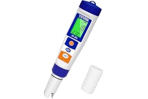 YINMIK Pool Chlor und pH Messgerät, Chlor Messgerät Pool Digital, Salzgehalt Messgerät, pH EC Messgerät Grow, 7 in 1 pH Salz Chlor ORP EC TDS Temperatur Tester für Hydrokultur Aquarien Trinkwasser