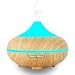 Produktbild Luftbefeuchter Aroma, 500 ml Öl Diffusor, Helle Holzmaserung Ultraschall Nebel Diffusor, Luftbefeuchter Ultraschall leise, Duftlampe mit 7-Farben, fürs Haus, Büro, Spa,Yoga und Entspannung