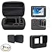 Price comparison product image Rikuzo Accessories Kit for GoPro Hero 6/5 Black with Shockproof Small Case Bundle&Silicone Protective Case &Lens Cover&Screen Protector for GoPro Hero 6 Hero 5
