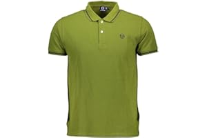 Sergio Tacchini Black Grey Iconic Stripe Polo Shirt 103.20022 003, S