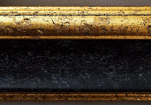 Spiegel Wandspiegel Badspiegel Flurspiegel Garderobenspiegel – Über 200 Größen – Acta Schwarz – Gold 6,7 – Außenmaß des Spiegels 50 x 110 – Wunschmaße auf Anfrage – Antik, Barock - 3