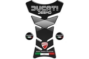 Tankpad Stickers paraserbatoio 3d Effect Resin – adesivi-sticker 3d Compatible Classic Collection Ducati Desmo Ducati Tank Pad