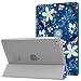 Produktbild MoKo Schützhülle Kompatibel mit New iPad Mini 5th Generation 7.9" 2019/iPad Mini 4 2015 - Auto Schlaf/Aufwach Intelligente Hülle mit Translucent Rückseite Standfunktion Cover - Flor