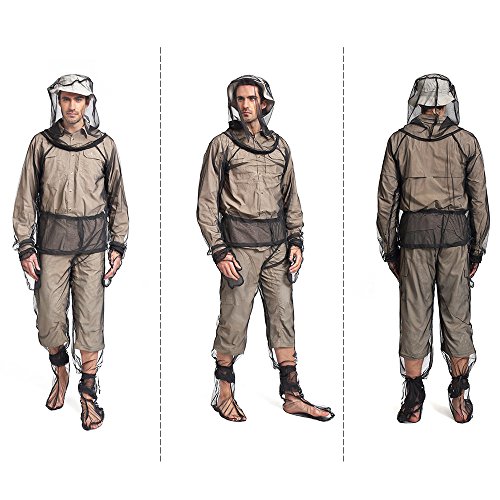 lixada leicht Sommer Bug Wear Mosquito Anzug Jacke Pad Hose Socken für Herren Damen mit extrem Mesh Hiking Fishing Camping Bee Füttern Radfahren - 4