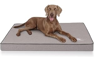 KNUFFELWUFF Ortopedyczna mata dla psa Nantucket z weluru o ręcznie tkanym charakterze XL 100 x 70 cm szara