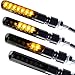 Produktbild LED Motorrad Mini Blinker Blade Sequentiell schwarz getönt Quad Harley Cruiser Chopper 1 Paar 2 Stück