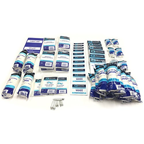 QualicareHSE Compliant Quality 1-50 Person Large Work Essential First AID KIT Refill ONLY
