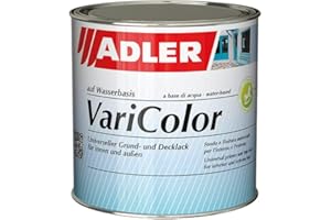 ADLER Varicolor 2 en 1 vernis coloré acrylique pour l'intérieur et l'extérieur - 125 ml RAL3020 Rouge signalisation Rouge - Vernis pour le bois, le métal et le plastique