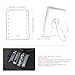 LED Lighted Vanity Mirror with 16 LED Touch Screen Dimmable Illuminated Cosmetic Mirror with Foldable Kickstand Cordless Makeup Mirror Table Mirror for Tabletop Dressing Shaving, Black