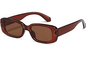 kimorn Occhiali da sole rettangolare per le donna Uomo Occhiali alla moda retrò Occhiali da sole vintage anni '90 Protezione UV 400 Cornice quadrata K1200