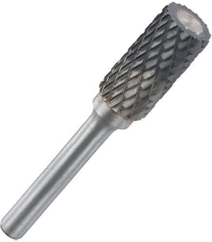 RUKO 116015A - Fresas Metal Duro Para Aluminio Forma A - ZYA Cilíndrica Sin Dentado Frontal (6 X 58 Mm