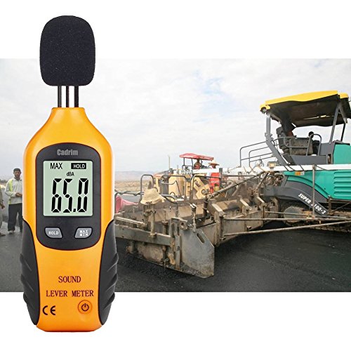 Cadrim Digital Schallpegelmessgerät, Tragbar Digital Sound Level Meter, Mess 30dBA~130dBA mit eine 9V batterie - 7