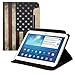 Produktbild kwmobile Hülle für Samsung Galaxy Tab 3 10.1 P5200 / P5210 / P5220 - Tabletcover Slim Case Tablet Schutzhülle - Smart Cover Tabletcase Flagge USA Design Blau Weiß Rot